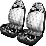 Golf Ball Breaking Wall Print Universal Fit Car Seat Covers 102422