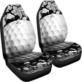 Golf Ball Breaking Wall Print Universal Fit Car Seat Covers 102422