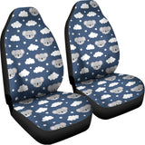 Good Night Koala Pattern Print Universal Fit Car Seat Covers 102422