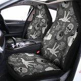 Gothic Wicca Curse Print Universal Fit Car Seat Covers 102422