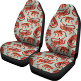 Gouache Tiger Pattern Print Universal Fit Car Seat Covers 102422