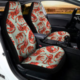 Gouache Tiger Pattern Print Universal Fit Car Seat Covers 102422