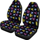 Graffiti Heart Pattern Print Universal Fit Car Seat Covers 102422