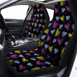 Graffiti Heart Pattern Print Universal Fit Car Seat Covers 102422