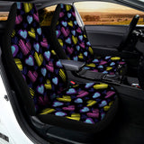Graffiti Heart Pattern Print Universal Fit Car Seat Covers 102422