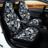 Graffiti Monster Characters Print Universal Fit Car Seat Covers 102422