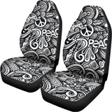Graffiti Surfing Pattern Print Universal Fit Car Seat Covers 102422
