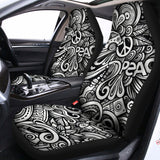 Graffiti Surfing Pattern Print Universal Fit Car Seat Covers 102422
