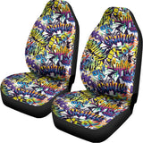 Graffiti Text Pattern Print Universal Fit Car Seat Covers 102422