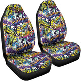Graffiti Text Pattern Print Universal Fit Car Seat Covers 102422