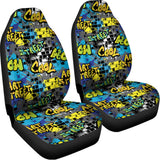 Graffiti Wall Print Universal Fit Car Seat Covers 102422