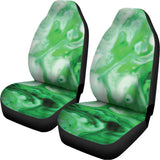 Green Acid Melt Print Universal Fit Car Seat Covers 102422