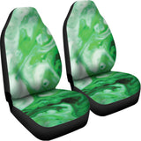 Green Acid Melt Print Universal Fit Car Seat Covers 102422