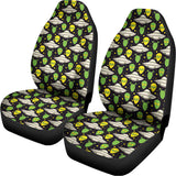 Green Alien UFO Space Print Universal Fit Car Seat Covers 102422