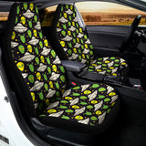 Green Alien UFO Space Print Universal Fit Car Seat Covers 102422