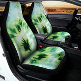 Green And Black Acid Wash Tie Dye Print Universal Fit Car Seat Covers 102422