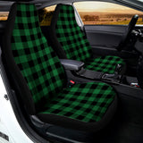 Green And Black Buffalo Check Print Universal Fit Car Seat Covers 102422