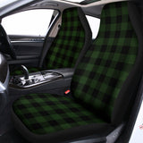 Green And Black Buffalo Plaid Print Universal Fit Car Seat Covers 102422