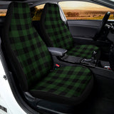 Green And Black Buffalo Plaid Print Universal Fit Car Seat Covers 102422