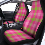 Green And Pink Buffalo Plaid Print Universal Fit Car Seat Covers 102422