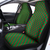 Green And Red Polka Dot Pattern Print Universal Fit Car Seat Covers 102422