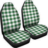 Green And White Buffalo Check Print Universal Fit Car Seat Covers 102422