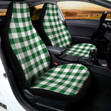 Green And White Buffalo Check Print Universal Fit Car Seat Covers 102422