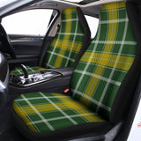 Green And Yellow Stewart Tartan Print Universal Fit Car Seat Covers 102422