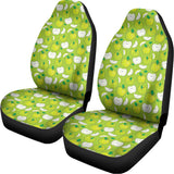 Green Apple Fruit Pattern Print Universal Fit Car Seat Covers 102422