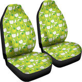 Green Apple Fruit Pattern Print Universal Fit Car Seat Covers 102422