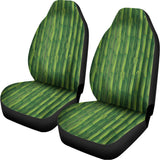 Green Bamboo Tree Pattern Print Universal Fit Car Seat Covers 102422