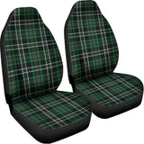 Green Black And White Tartan Print Universal Fit Car Seat Covers 102422