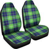 Green Blue And White Tartan Print Universal Fit Car Seat Covers 102422