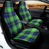 Green Blue And White Tartan Print Universal Fit Car Seat Covers 102422