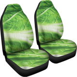 Green Cabbage Leaf Print Universal Fit Car Seat Covers 102422