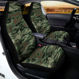 Green Camo Zebra Pattern Print Universal Fit Car Seat Covers 102422