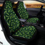 Green Chili Peppers Pattern Print Universal Fit Car Seat Covers 102422