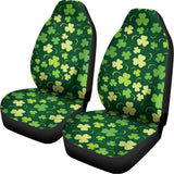 Green Clover Saint Patrick's Day Print Universal Fit Car Seat Covers 102422