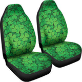 Green Clover St. Patrick's Day Print Universal Fit Car Seat Covers 102422