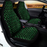 Green Dragon Scales Pattern Print Universal Fit Car Seat Covers 102422