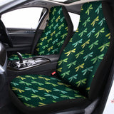 Green Dragonfly Pattern Print Universal Fit Car Seat Covers 102422