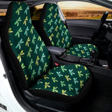 Green Dragonfly Pattern Print Universal Fit Car Seat Covers 102422