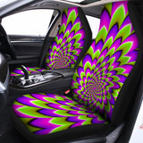 Green Expansion Moving Optical Illusion Universal Fit Car Seat Covers 102422