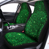 Green (NOT Real) Glitter Print Universal Fit Car Seat Covers 102422