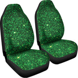 Green (NOT Real) Glitter Print Universal Fit Car Seat Covers 102422