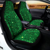 Green (NOT Real) Glitter Print Universal Fit Car Seat Covers 102422