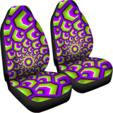 Green Hive Moving Optical Illusion Universal Fit Car Seat Covers 102422