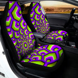 Green Hive Moving Optical Illusion Universal Fit Car Seat Covers 102422
