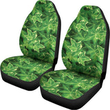 Green Ivy Leaf Pattern Print Universal Fit Car Seat Covers 102422