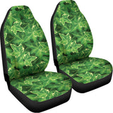 Green Ivy Leaf Pattern Print Universal Fit Car Seat Covers 102422